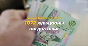1072 ХУВЬЦААНААС ХЭДЭН ТӨГРӨГИЙН НОГДОЛ АШИГ ХҮРТЭХ ВЭ?