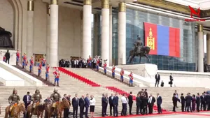ОХУ-ЫН ЕРӨНХИЙЛӨГЧ ВЛАДИМИР ВЛАДИМИРОВИЧ ПУТИН МОНГОЛ УЛСАД АЛБАН ЁСНЫ АЙЛЧЛАЛ ХИЙЖ БАЙНА