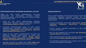 МАЛЧНЫ ТУХАЙ ХУУЛИЙН ХЭРЭГЖИЛТИЙГ ДҮГНЭХ ЕРӨНХИЙ ХЯНАЛТЫН СОНСГОЛ